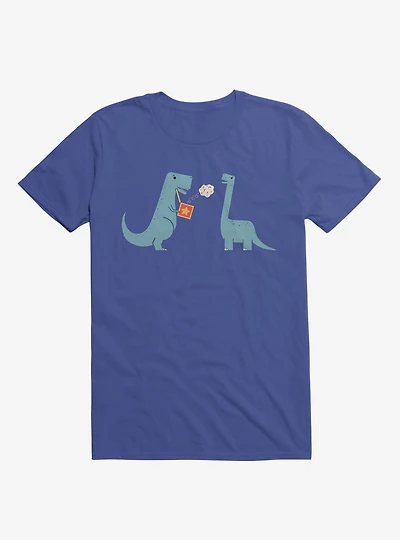 Meteor Jack The Box Dinosaurs Royal Blue T-Shirt