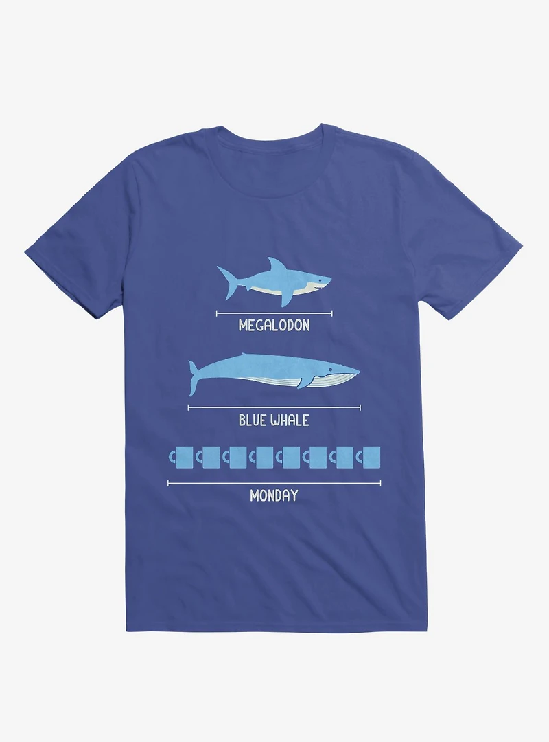 The Longest Things Megalodon, Blue Whale, Monday Royal T-Shirt