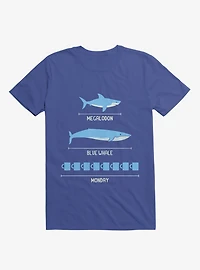 The Longest Things Megalodon, Blue Whale, Monday Royal T-Shirt