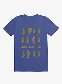 Bigfoot Forest Royal Blue T-Shirt