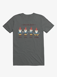 Gnow Your Gnomes Charcoal Grey T-Shirt