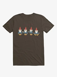 Gnow Your Gnomes Brown T-Shirt