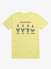 Gnow Your Gnomes Corn Silk Yellow T-Shirt