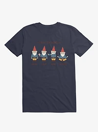 Gnow Your Gnomes Navy Blue T-Shirt