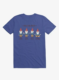 Gnow Your Gnomes Royal Blue T-Shirt