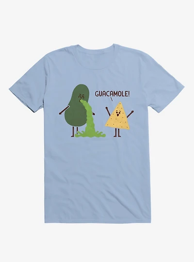 Guacamole Throw Up Light Blue T-Shirt