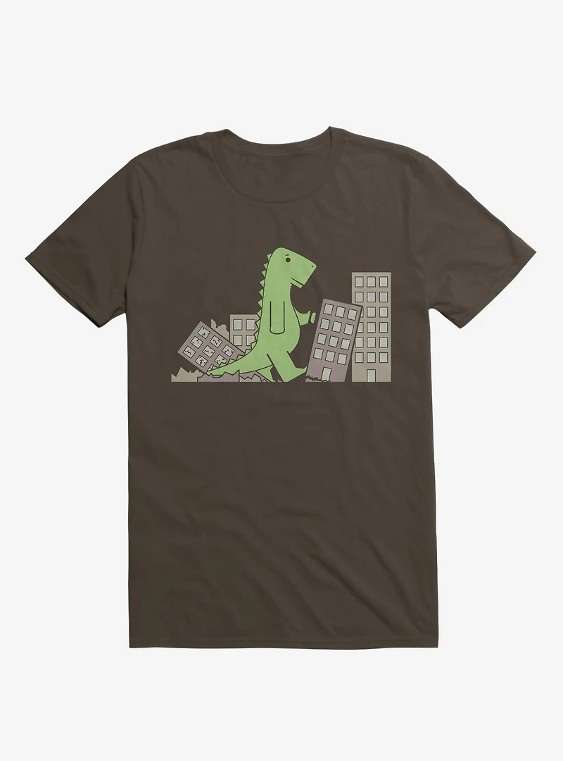 Phonezilla Terrorize City Brown T-Shirt