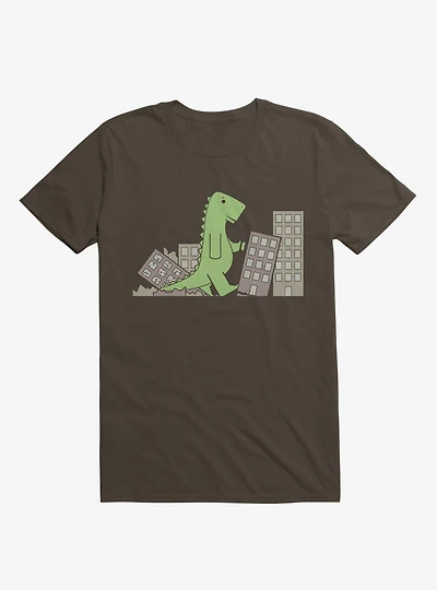 Phonezilla Terrorize City Brown T-Shirt