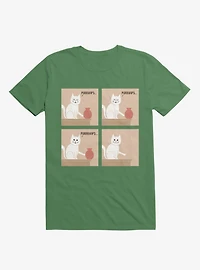 Purrhaps... Mischievous Cat Irish Green T-Shirt