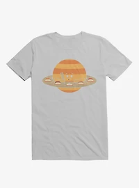 Saturn Eating Sushi Ice Grey T-Shirt