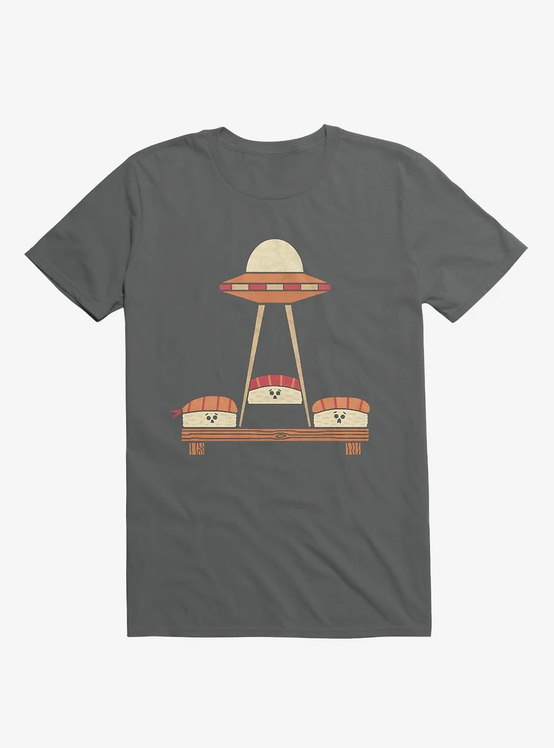 The Sushi Abduction Charcoal Grey T-Shirt