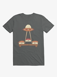 The Sushi Abduction Charcoal Grey T-Shirt