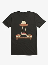 The Sushi Abduction Black T-Shirt