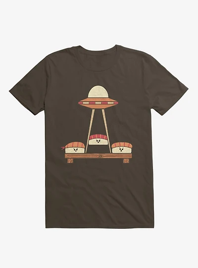 The Sushi Abduction Brown T-Shirt