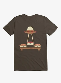 The Sushi Abduction Brown T-Shirt