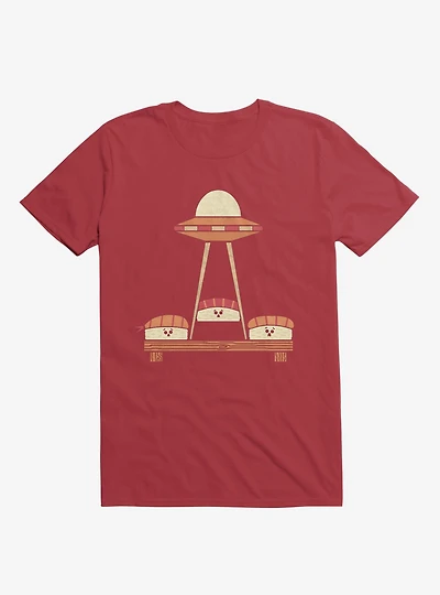The Sushi Abduction Red T-Shirt