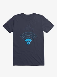 Angry Wi-Fi Hey! I'm Doing The Best I Can! Navy Blue T-Shirt