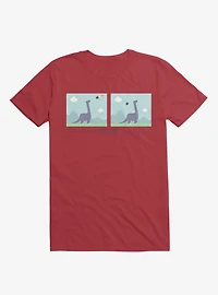 Dinosaur Meh-Teor Red T-Shirt