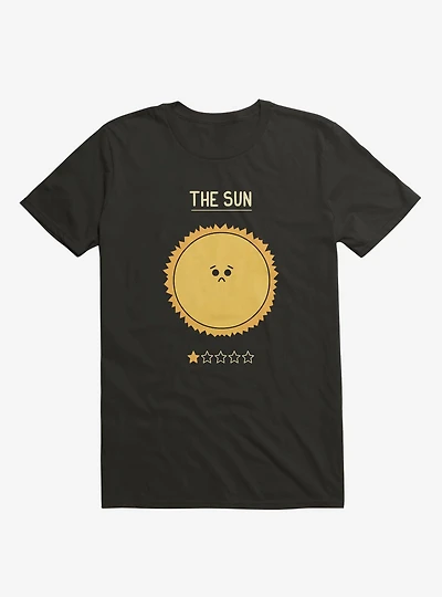 The Sun One Star Rating Black T-Shirt