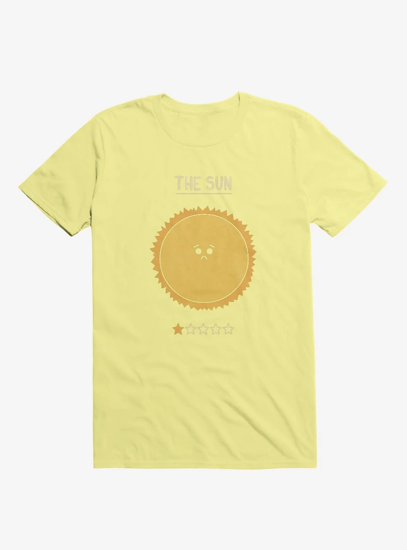 The Sun One Star Rating Corn Silk Yellow T-Shirt