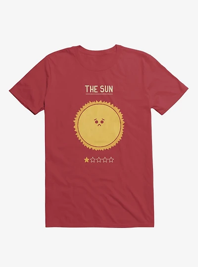 The Sun One Star Rating Red T-Shirt
