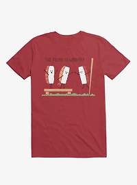 Sushi The Floor Is Wasabi Red T-Shirt