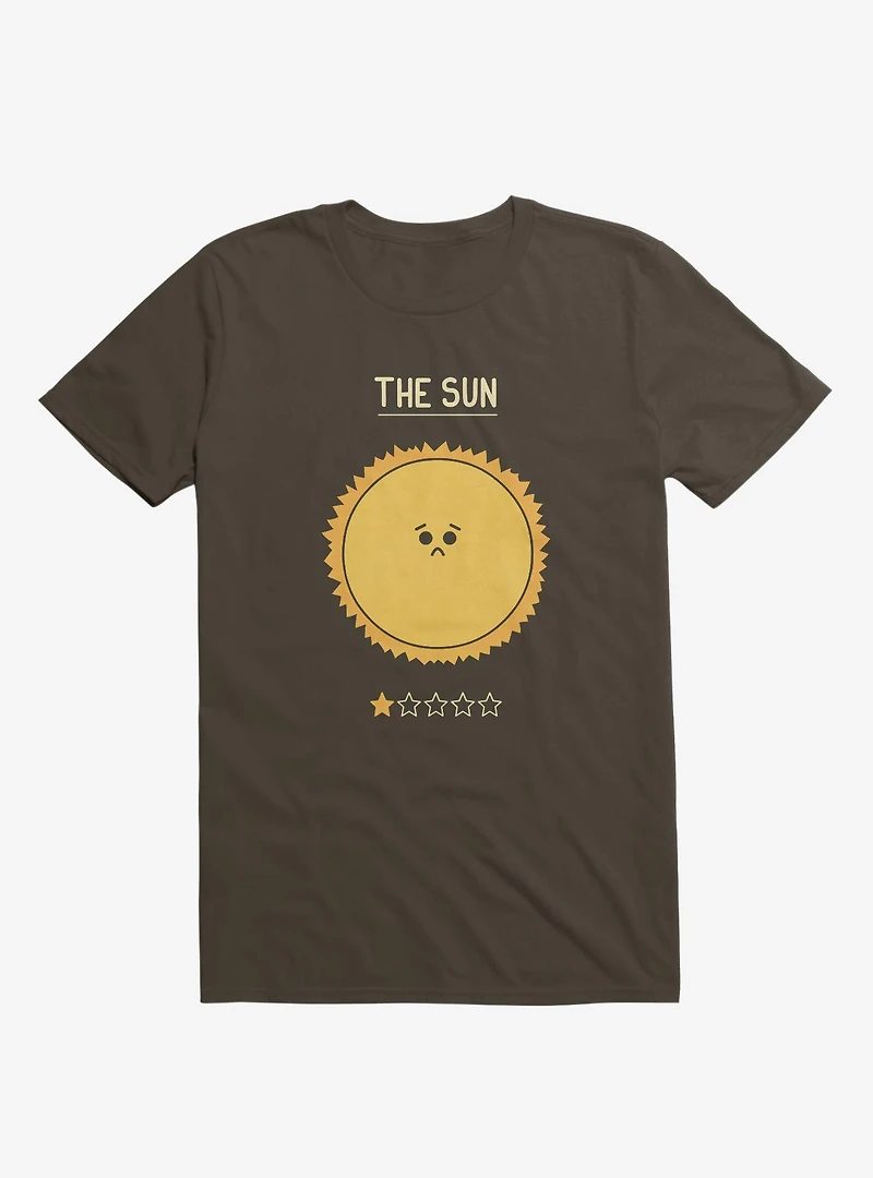 The Sun One Star Rating Brown T-Shirt