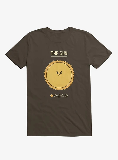 The Sun One Star Rating Brown T-Shirt