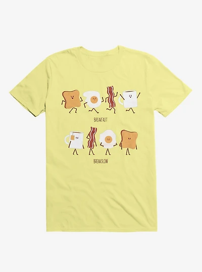 Opposites Breakfast Breakslow Corn Silk Yellow T-Shirt