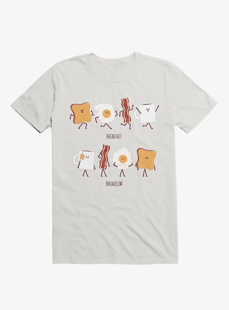 Opposites Breakfast Breakslow White T-Shirt