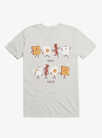 Opposites Breakfast Breakslow White T-Shirt
