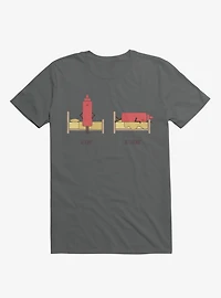 Opposites Ketchup Ketchdown Charcoal Grey T-Shirt