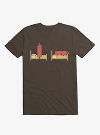 Opposites Ketchup Ketchdown Brown T-Shirt