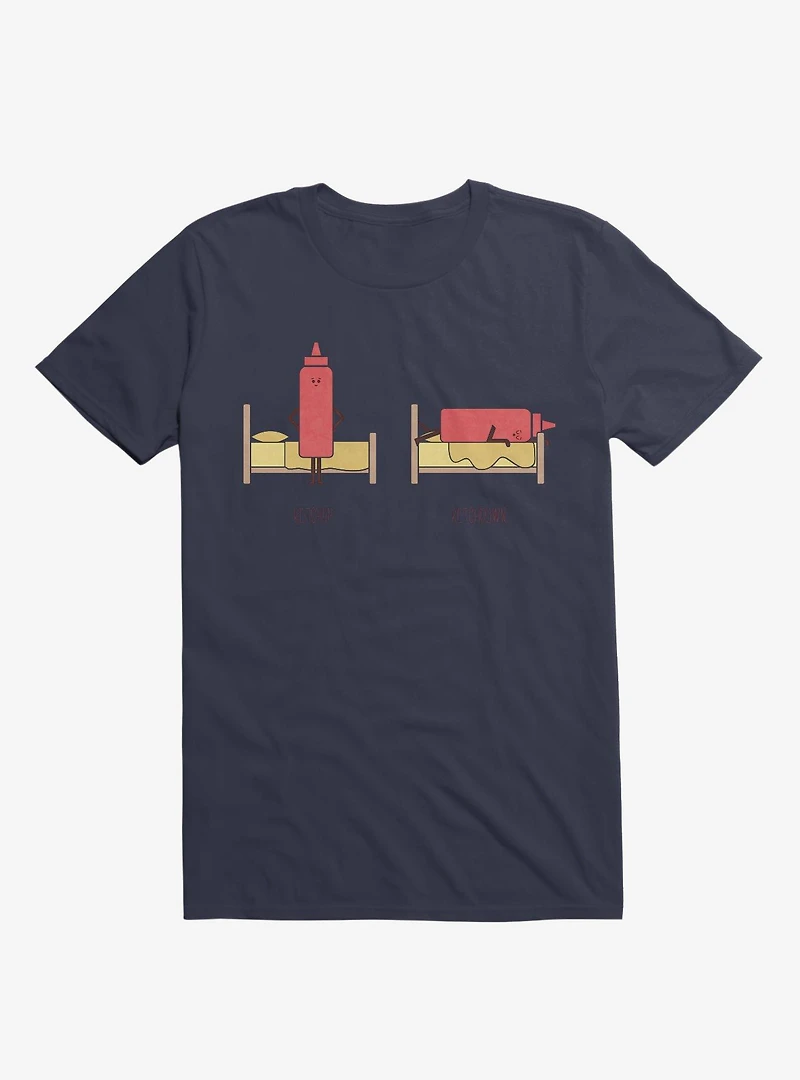 Opposites Ketchup Ketchdown Navy Blue T-Shirt