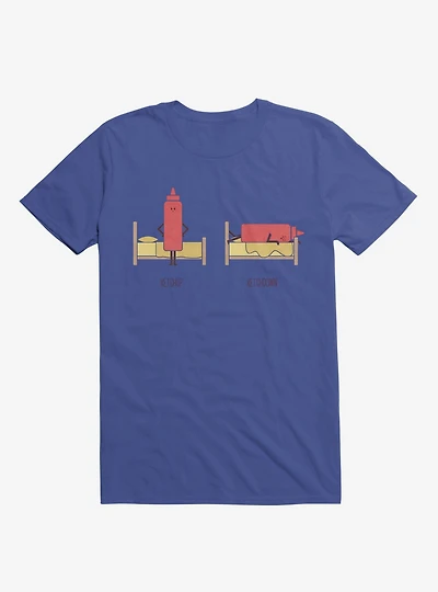Opposites Ketchup Ketchdown Royal Blue T-Shirt