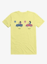Opposites Parking Parkqueen Corn Silk Yellow T-Shirt