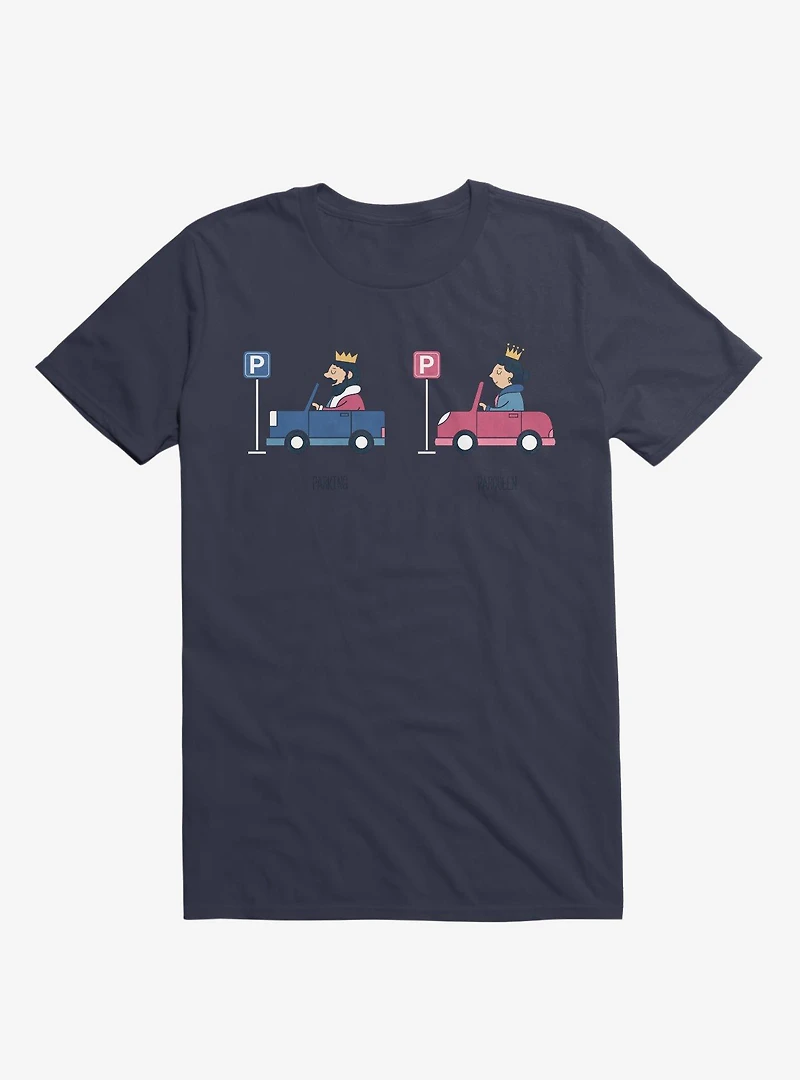 Opposites Parking Parkqueen Navy Blue T-Shirt