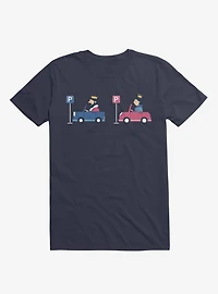 Opposites Parking Parkqueen Navy Blue T-Shirt