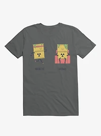 Opposites Radioactive Radiolazy Charcoal Grey T-Shirt
