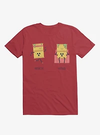 Opposites Radioactive Radiolazy Red T-Shirt