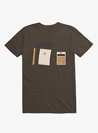 I Told You Math Was Scary Brown T-Shirt