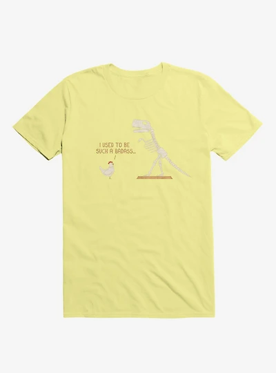 Chicken I Used To Be Bad... Corn Silk Yellow T-Shirt