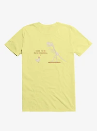 Chicken I Used To Be Bad... Corn Silk Yellow T-Shirt