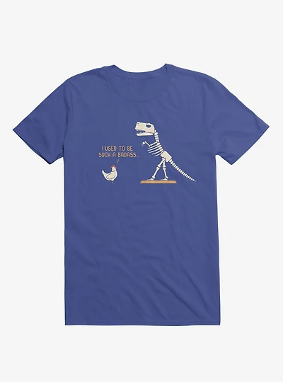 Chicken I Used To Be Bad... Royal Blue T-Shirt