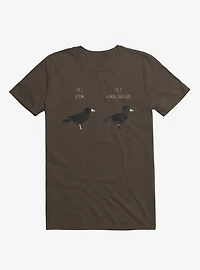 Know Your Birds A Crow Or Biker Bird Brown T-Shirt