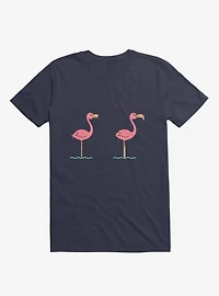 Know Your Birds A Flamingo Or Sunburned Swan Navy Blue T-Shirt