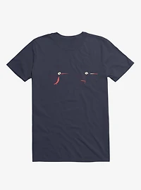 Know Your Birds A Hummingbird Or Ninja Bird Navy Blue T-Shirt