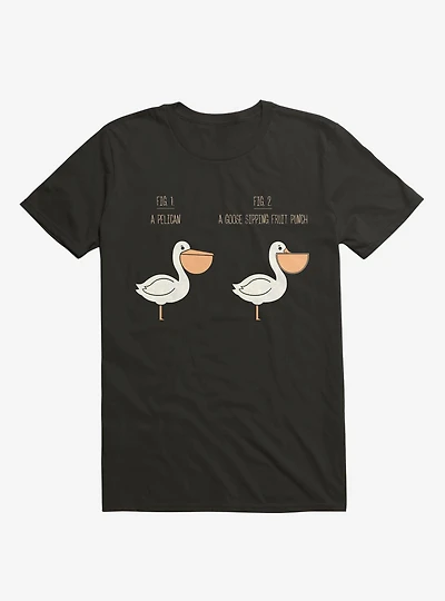 Know Your Birds A Pelican Or Goose Black T-Shirt