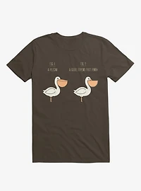 Know Your Birds A Pelican Or Goose Brown T-Shirt