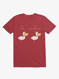 Know Your Birds A Pelican Or Goose Red T-Shirt